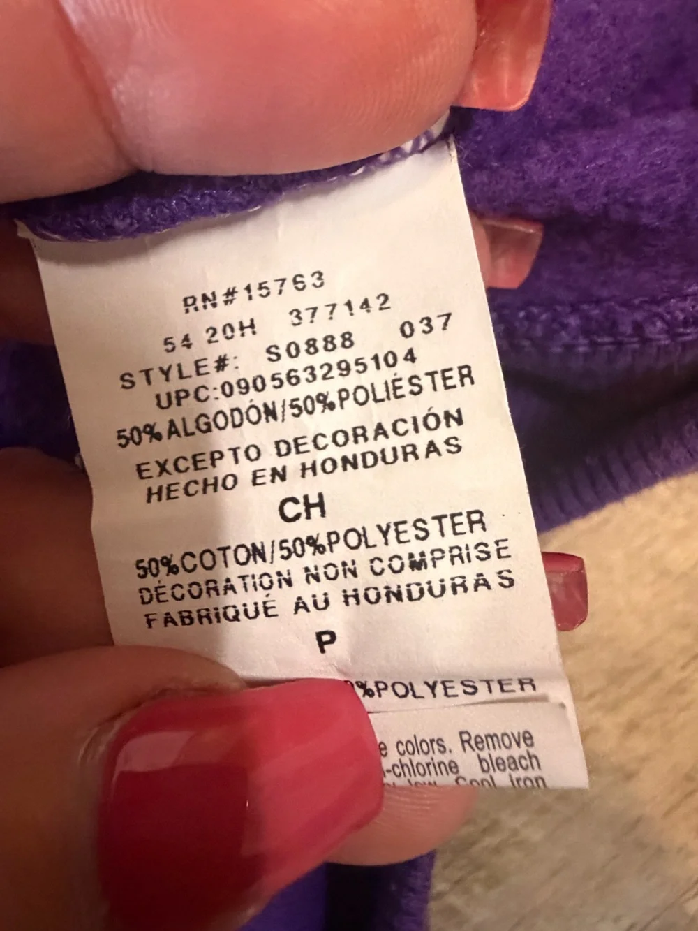 Champion Purple Crewneck Sweatshirt with Stitched Chest Logo, Sleeve Patch